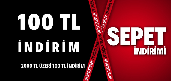  2000 TL'ye 100 TL İNDİRİM 