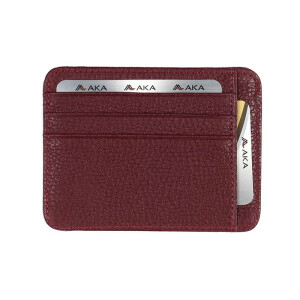 Aka Deri Bordo Kredi Kartlık - 004-74 - Aka (1)