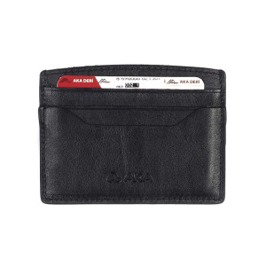 Aka Deri Siyah Kredi Kartlık - 002-1 - Aka