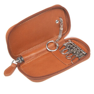 Aka Fermuarlı Taba Deri Anahtarlık - 048-5 - Aka (1)