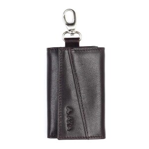 Aka Kahve Küçük Deri Anahtarlık - 005-3 - Aka