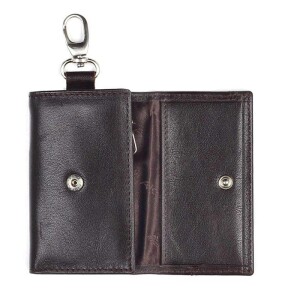 Aka Kahve Küçük Deri Anahtarlık - 005-3 - Aka (1)