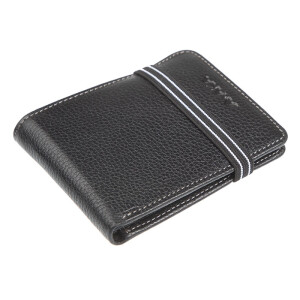 Aka Lastikli Deri Siyah Kartlık Cüzdan - 044-2 - Aka