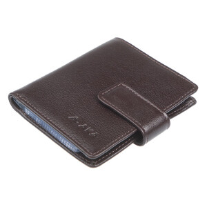 Aka Para Bölmeli Kahve Deri Kartlık - 018-3 - Aka