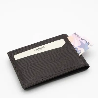 Cacharel Kahve A.Kabuğu Deri Kredi Kartlık 0336A4K - 2