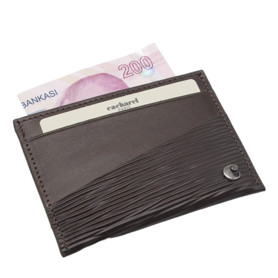 Cacharel Kahve A.Kabuğu Deri Kredi Kartlık 1983A4K - 2