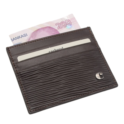 Cacharel Kahve A.Kabuğu Unisex Deri Kartlık 0244A4K - 2