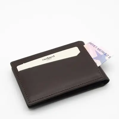 Cacharel Kahve Analin Deri Kredi Kartlık 0336D06 - 2