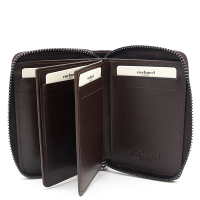 Cacharel Kahve Analin Unisex Deri Cüzdan 24375D06 - 2