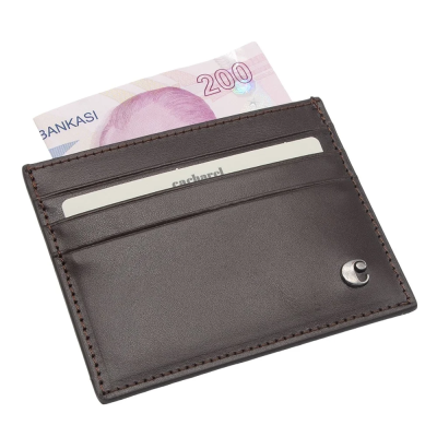 Cacharel Kahve Analin Unisex Deri Kartlık 0244D06 - 2