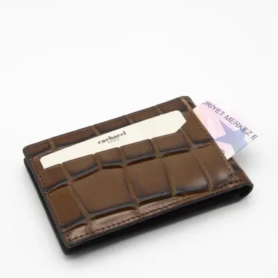 Cacharel Kahve B.Kroco Deri Kredi Kartlık 0336B8K - 2