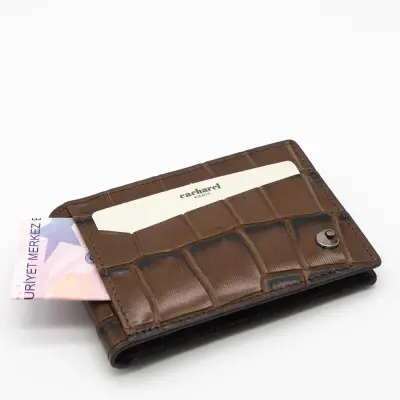 Cacharel Kahve B.Kroco Deri Kredi Kartlık 0336B8K - 3