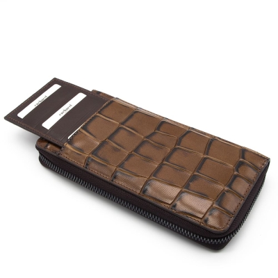 Cacharel Kahve B.Kroco Deri Ünisex Cüzdan 21055B8K - 3