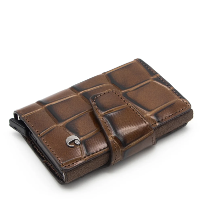 Cacharel Kahve B.Kroko Deri Kredi Kartlık 0270B8K - 1