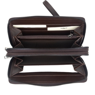 Cacharel Kahve Wint Deri Ünisex Cüzdan 3369W18 - 3