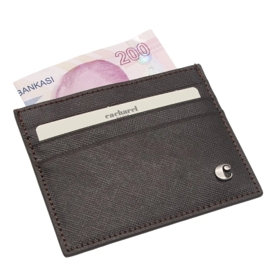 Cacharel Kahve Wint Unisex Deri Kartlık 0244W18 - 2