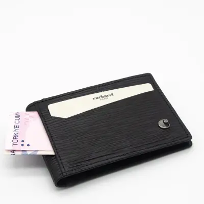 Cacharel Siyah A.Kabuğu Deri Kredi Kartlık 0336A3K - 3