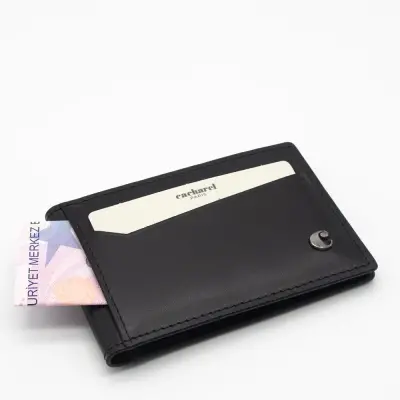 Cacharel Siyah Analin Deri Kredi Kartlık 0336A55 - 3