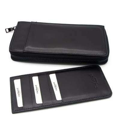 Cacharel Siyah Analin Deri Ünisex Cüzdan 21055A55 - 2