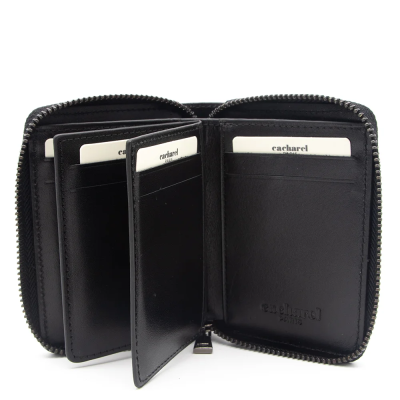 Cacharel Siyah Analin Unisex Deri Cüzdan 24375A55 - 2