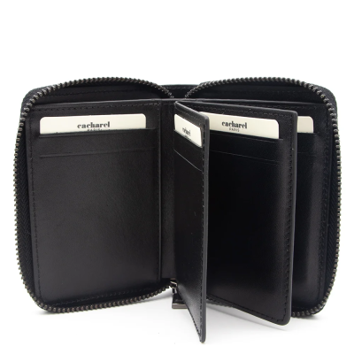 Cacharel Siyah Analin Unisex Deri Cüzdan 24375A55 - 3