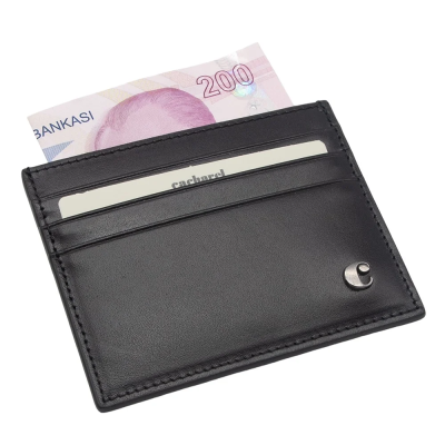 Cacharel Siyah Analin Unisex Deri Kartlık 0244A55 - 2