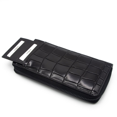 Cacharel Siyah B.Kroco Deri Ünisex Cüzdan 21055B7K - 3