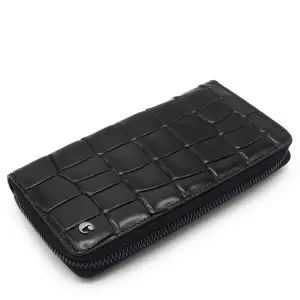 Cacharel Siyah B.Kroko Unisex Deri Cüzdanı 211055B7K 