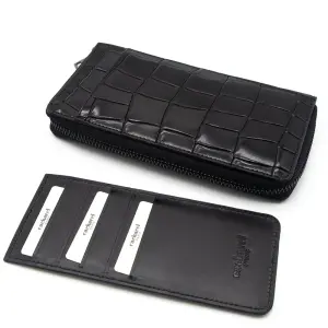 Cacharel Siyah B.Kroko Unisex Deri Cüzdanı 211055B7K - Cacharel (1)