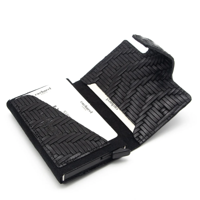 Cacharel Siyah Gladyatör Deri Kredi Kartlık 0270G65 - 3