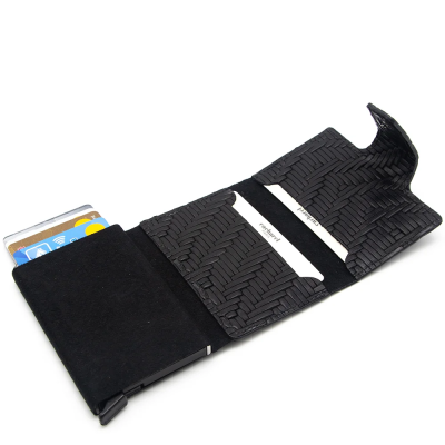 Cacharel Siyah Gladyatör Deri Kredi Kartlık 0270G65 - 4