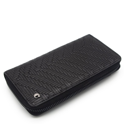 Cacharel Siyah Gladyatör Deri Ünisex Cüzdan 21055G65 - 1