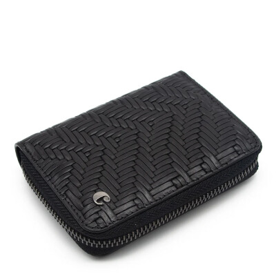 Cacharel Siyah Gladyatör Unisex Deri Cüzdan 24375G65 - Cacharel