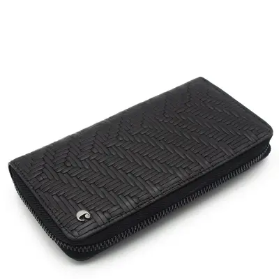Cacharel Siyah Gladyatör Unisex Deri Cüzdanı 211055G65 - 1