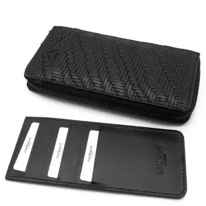 Cacharel Siyah Gladyatör Unisex Deri Cüzdanı 211055G65 - Cacharel (1)