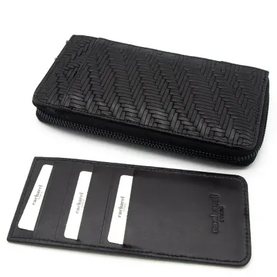 Cacharel Siyah Gladyatör Unisex Deri Cüzdanı 211055G65 - 2