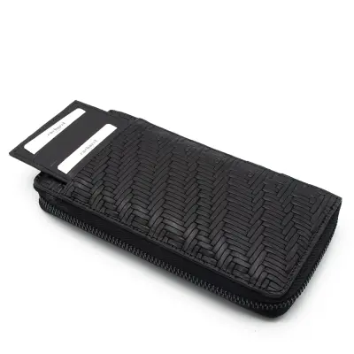 Cacharel Siyah Gladyatör Unisex Deri Cüzdanı 211055G65 - 3