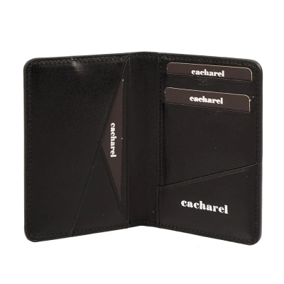 Cacharel Siyah Unisex Deri Kartlık 1981 - 2