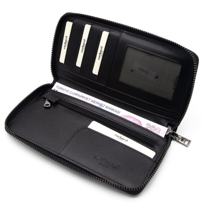 Cacharel Siyah Wint Deri Ünisex Cüzdan 21055W17 - 4