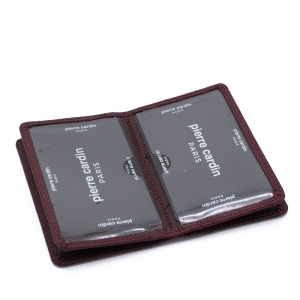 Pierre Cardin Bordo Unisex Deri Kartlık 0188B6D - Pierre Cardin (1)