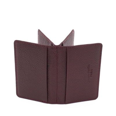 Pierre Cardin Bordo Unisex Deri Kartlık 0188B6D - 6