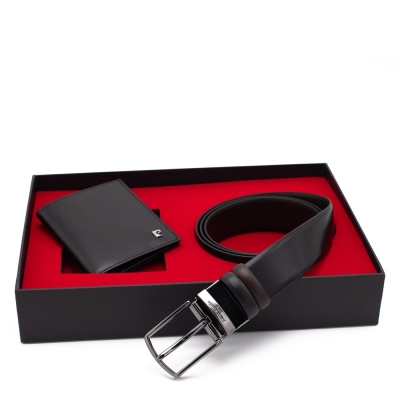 Pierre Cardin Çift Yönlü Deri Kemer & Cüzdan İkili Set PCCİFT01SK-1135A2C - 1