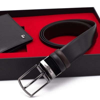 Pierre Cardin Çift Yönlü Deri Kemer & Cüzdan İkili Set PCCİFT01SK-1135A2C - 3