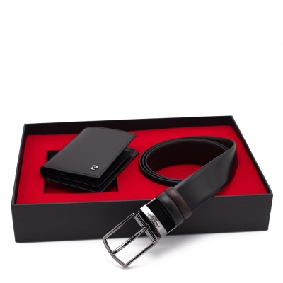 Pierre Cardin Çift Yönlü Deri Kemer & Cüzdan İkili Set PCCİFT01SK-1335A2C - 1