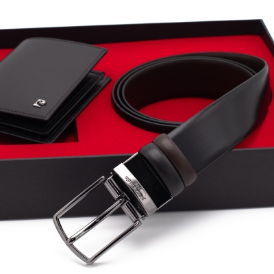 Pierre Cardin Çift Yönlü Deri Kemer & Cüzdan İkili Set PCCİFT01SK-1335A2C - 3