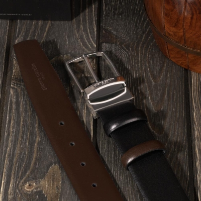 Pierre Cardin Çift Yönlü Deri Kemer & Cüzdan İkili Set PCCİFT01SK-1335A2C - 5