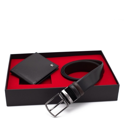 Pierre Cardin Çift Yönlü Deri Kemer & Cüzdan İkili Set PCCİFT01SK-3664F2I - 1
