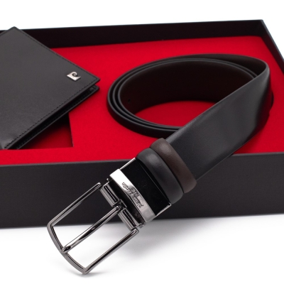 Pierre Cardin Çift Yönlü Deri Kemer & Cüzdan İkili Set PCCİFT01SK-3664F2I - 3