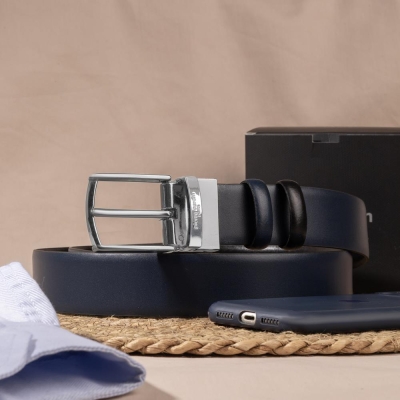 Pierre Cardin Çift Yönlü Deri Kemer & Cüzdan İkili Set PCCİFT01SL-1135A2C - 5