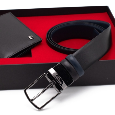 Pierre Cardin Çift Yönlü Deri Kemer & Cüzdan İkili Set PCCİFT01SL-1135A2C - 3